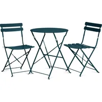 Vanage Bistro Set Balkon Balkonmöbel klappbar Set 3-teilig dunkelblau, versch. Farben