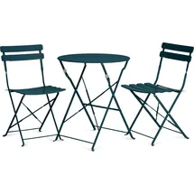 Vanage Bistro Set Balkon Balkonmöbel klappbar Set 3-teilig dunkelblau, versch. Farben