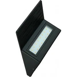 Easylight Außenwandleuchte Aluminium Glas 15 cm 6 W 700 lm inkl. IP44 Schwarz