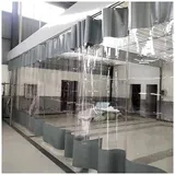 Sonakia Klare Planenvorhänge Für Außenbereich, Planen-pavillon-seitenwände Mit Ösen, Transparente wasserdichte PVC-planen-Zelt-seitenwände,für Pergola, Garage, Terrasse,WxH-2.6x2.6m/8.53 * 8.53ft