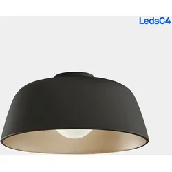 LEDS C4 Design Deckenleuchte MISO, IP20, Ø 43.3 cm, E27, Stahl, schwarz / innen gold LEDS-15-8331-05-DL