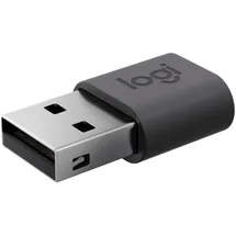 Logitech USB-C auf USB-A Adapter Grau