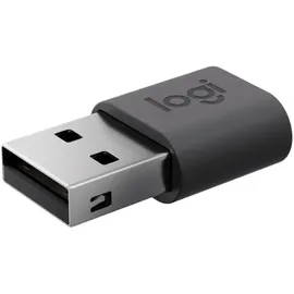 Logitech USB-C auf USB-A Adapter Grau