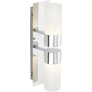 Briloner Leuchten LED Badezimmerlampe, Wandleuchte, Badlampe, Badleuchte, Badezimmerleuchte, LED Badleuchte, Badleuchten Decke, Badezimmerlampe Decke, Badleuchten Wand, Badlampe Spiegel, Chrom