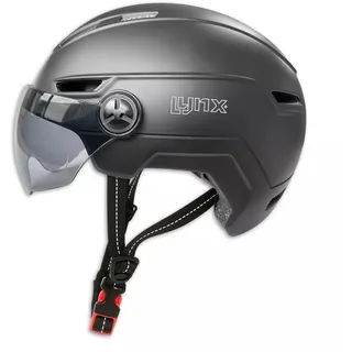Lynx Speed-Pedelec-Helm mit Visier – – Visor Pro Fahrradhelm SCHWARZ|SCHWARZ L | XL