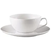 Rosenthal Tasse Teetasse mit Untertasse Tac Weiß (2-teilig)