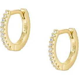Fossil Creolen Ellis Pavé Glitz gold 925  JFS00630710