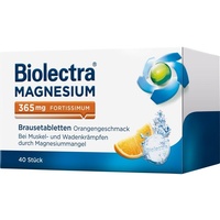 Biolectra Magnesium 365 fortissimum Orange Brausetabletten 40 St.