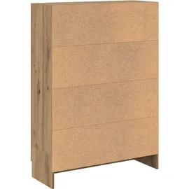 vidaXL Bücherschrank Holzwerkstoff 82,5x30,5x115 cm Braun