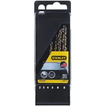 Stanley HSS-E Kobalt High-Tech Metallbohrer 2/3/4/5/6/8 mm 6 Stück