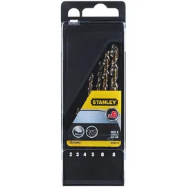 Stanley HSS-E Kobalt High-Tech Metallbohrer 2/3/4/5/6/8 mm 6 Stück
