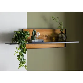 MASSIVMOEBEL24.DE Wandregal 132 x 27 x 35 cm Beige