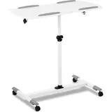 FROMM & STARCK Laptoptisch Laptopständer Notebooktisch auf Rollen neig-/höhenverstellbar, Notebook Ständer, Weiss