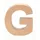 Glorex  Gmbh Papp Buchstabe g 17,5 x 5,5 cm Pappartikel