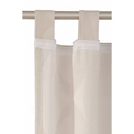 Wirth Vorhang WIRTH "Lahstedt" Gr. 4, beige (creme), B:135cm H:245cm, Jacquard, Polyacryl, Polyester, Gardinen