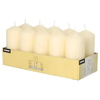 Papstar Stumpenkerze 4 x 9 cm 40 St. creme