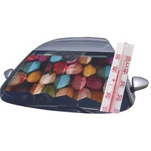 CARTREND Sonnenschutz faltbar Pappe mit Eiskugeln 130 x 60 cm