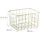 Relaxdays Drahtkorb 3er Set rechteckig Gitterkorb zur Aufbewahrung 22 x 29 x 15,5 cm gold