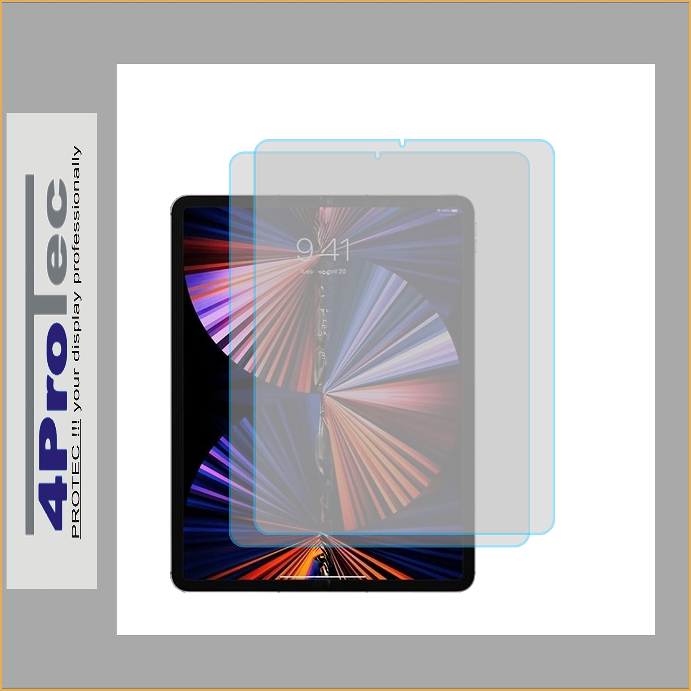 4ProTec | 2X Display-Schutz-Folie KLAR für Apple iPad Pro 11