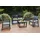 Dmora Outdoor-Lounge-Set 4-tlg. Anthrazit
