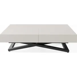 WFL GROUP Cavetta Beige Holzoptik 120-200 x 80 x 27-76 cm