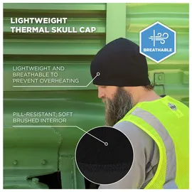 ergodyne international Ergodyne Wintermütze N-Ferno 6813, für Helme geeignet, schwarz