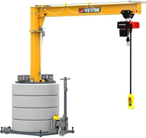 Vetter Mobiler Säulenschwenkkran MOBILUS MOB12-PR3,2-3,0 Elektrokettenzug 320kg, 3,0m