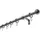 GARDINIA Gardinenstangen-Set Kugel Ø 16 mm Edelstahloptik 120 cm