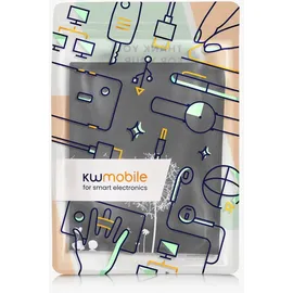 kwmobile Hülle kompatibel mit Thermomix TM5 / TM6 - Küchenmaschine Abdeckhaube - in Weiß Schwarz Pusteblume Love