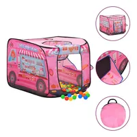 vidaXL Kinder-Spielzelt mit 250 Bällen Rosa 70x112x70 cm