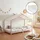 [en.casa] Kinderbett Brome Hausbett 90 x 200 cm Kiefer rosa rosa