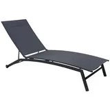 Sonnenliege SABOGA Gartenliege Relaxliege stabile Stahl Konstruktion PVC Gewebe