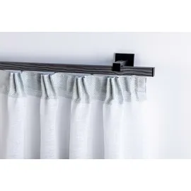 GARESA Gardinenstange GARESA "Finn Wandmontage", grau (grau, schwarz), L:490cm, Gardinenstangen, Innenlaufprofil, Wandmontage