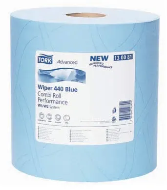 Tork Advanced Wischtuch 420 blau Rolle Performance, blau, 369 mm