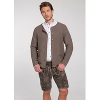 Spieth & Wensky Trachtenstrickjacke Pocking (1-tlg) mit Münzknöpfe braun L