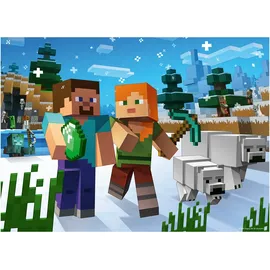 Ravensburger Kinderpuzzle 4x100 Teile - Minecraft - Biome erforschen