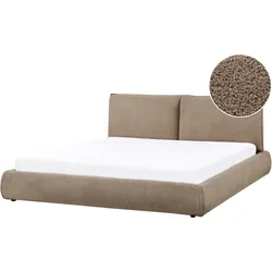 Wasserbett Bouclé VINAY 180 x 200 cm Braun