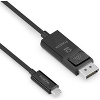 PureLink IS2221-010 Videokabel-Adapter 1 m USB Typ-C DisplayPort, Schwarz