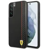 Ferrari Galaxy S22+ Hülle On Track Carbon Stripe schwarz