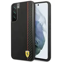 Ferrari Galaxy S22+ Hülle On Track Carbon Stripe schwarz