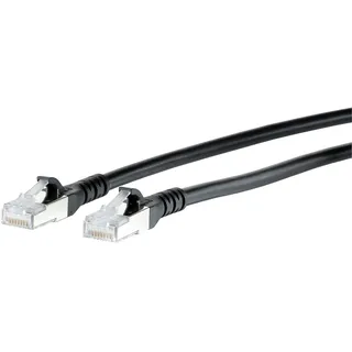 METZ CONNECT Patchkabel Cat.6A AWG 26 0,5 m schwarz 0,5m