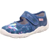 superfit Hausschuh Ballerina Klett Blau 29