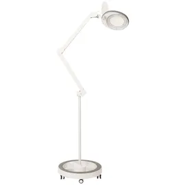 lumeno LED Lupenleuchte 721X-MKIII, inkl. Rollstativ 6159, 5 Dioptrien, grau
