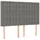 vidaXL Boxspringbett 140 x 200 cm Dunkelgrau