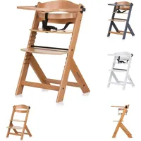 Chipolino Kinderhochstuhl Tip Top, Holz, verstellbar, Tisch, Gurt, Treppenstuhl