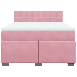 vidaXL Boxspringbett 140 x 200 cm H2 Rosa