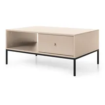 Selsey Monne - Wohnzimmertisch Couchtisch mit Schublade, Beige, Holzwerkstoff, Rechteckig, 104x46x68 cm,