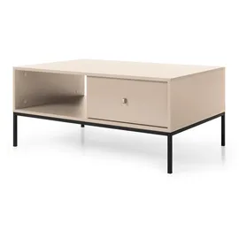 Selsey Monne - Wohnzimmertisch Couchtisch mit Schublade, Beige, Holzwerkstoff, Rechteckig, 104x46x68 cm,