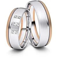 Trauringe Chemnitz 585er Weifl-/Rotgold - 4533