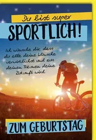 Geburtstagskarte  Radfahrer 512448   Bild